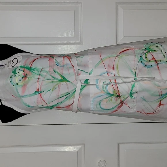 Custom Painted Wearable Art Apron #1406 - Picture 5 of 7
